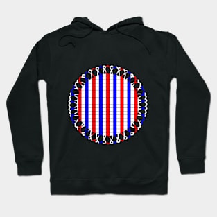 US flag colored design Hoodie